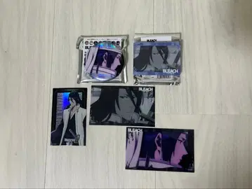BLEACH 천년혈전편 쿠치키 뱌쿠야 묶음 판매 캔뱃지/아크릴 블록/카드