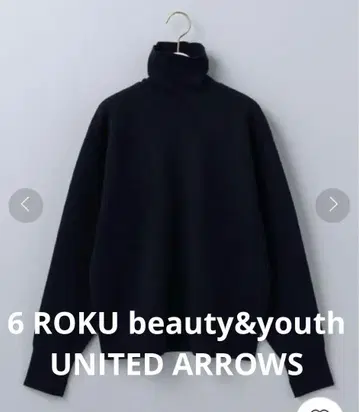 [ 6 ROKU b&y UNITED ARROWS ] 터틀넥 니트