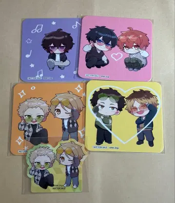 기븐 스마일 베이스 카페 코스터 스티커