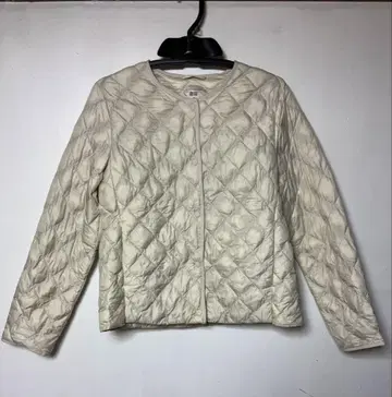 UNIQLO UNIQLO 아이보리 퀼팅 다운 자켓 코트