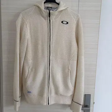 OAKLEY 후드 부착 자켓 M 화이트 골프웨어