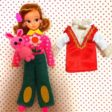 리카짱 인형 아웃핏 키링 리카짱 3번째 이미지 판매 새상품급입니다