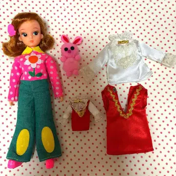 리카짱 인형 아웃핏 키링 리카짱 3번째 이미지 판매 새상품급입니다