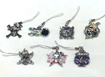 ONEPIECE 해적기 모티브 디자인 키링 7개 세트