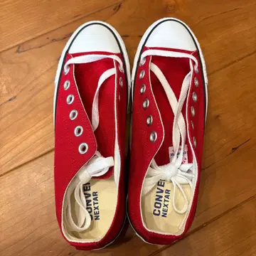 CONVERSE 23.5 레드 스니커즈 US 4.5