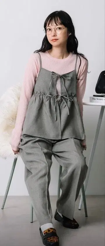 FREAK'S STORE 울리 터치 뷔스티에 팬츠 세트/셋업