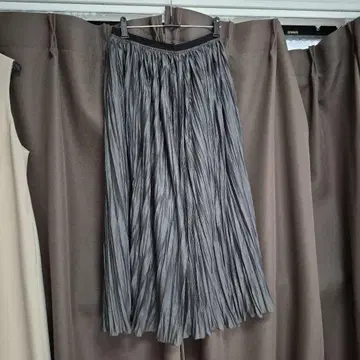 DRESSTERIOR 드레 스테리아 플리츠 스커트 롱 스커트 그레이