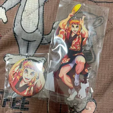 귀멸의 칼날 아와오도리 렌고쿠 쿄쥬로 아크릴 스탠드 캔뱃지