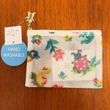 새상품 페이러 메쉬 파우치 화이트 화이트 S