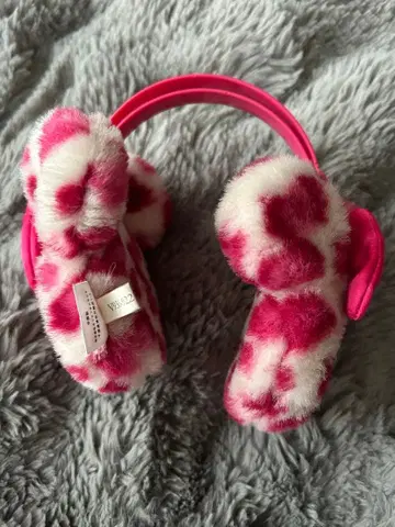 [ 당일 배송 ] 핑크 레오파드 무늬 귀도리 디즈니 리조트 미니