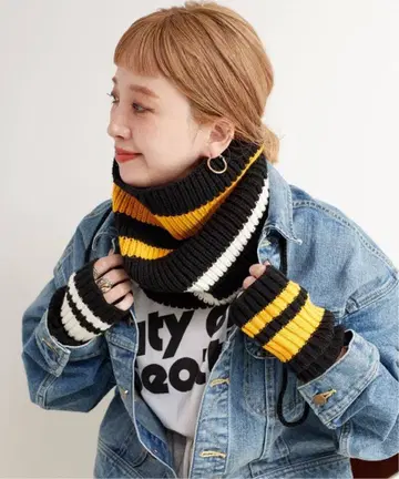 TRICOMER/트리코멜 별주 넥워머 & 그로브