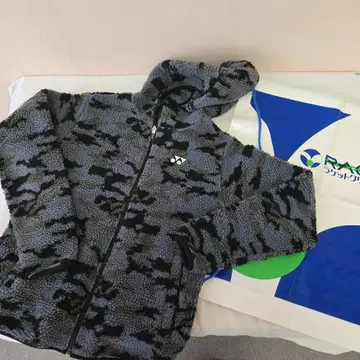 YONEX 플리스 자켓 JP S 그레이/블랙