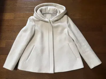 비밍 바이 빔즈 후드 부착 울 코트 아이보리 S 사이즈