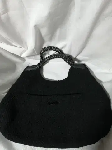 애니에스b 블랙 니트 핸드백