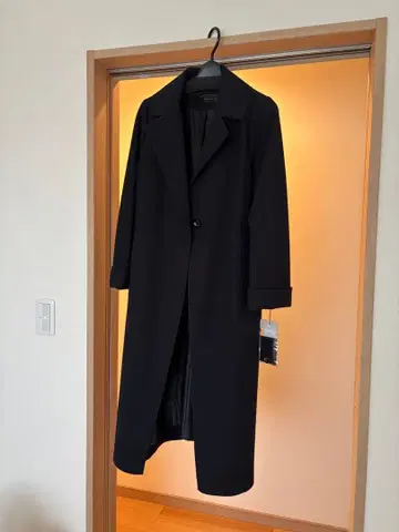 Comme un Femme 블랙 롱 코트