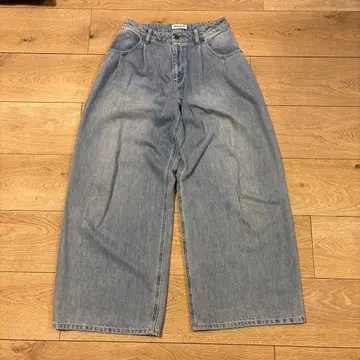 TEEN BOOP 더블 턱 보이즈 데님/블루/M