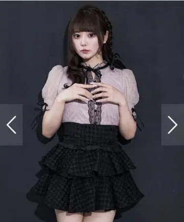 Pium 티어드 프릴 도리 미니 스커트