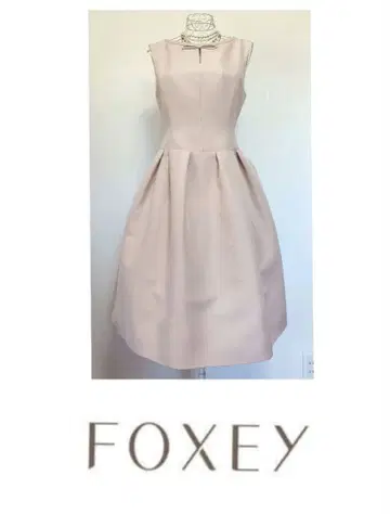 FOXEY 폭시 실크 울 드레스 알도와즈 리본 원피스 38