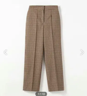 TOMORROWLANDCollection 건 클럽 체크 스트레이트 팬츠