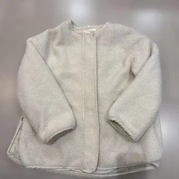 화이트 플리스 자켓 S 사이즈