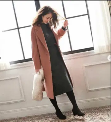 새상품급 23구 체스터 코트 핑크 32