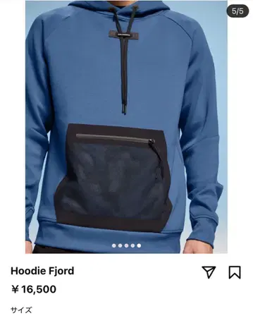 [거의 미사용] on 온 후드티 네이비 x 블랙 사이즈 XS