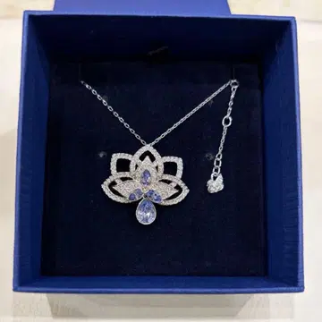 스와로브스키 로터스 목걸이 ASIA PENDANT 퍼플