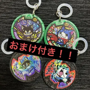 요괴워치 메지루시 참 후유냥 다크냥 4개 세트 요괴 메달