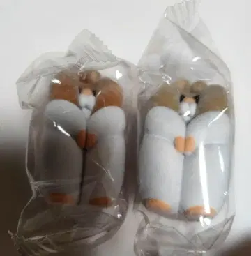 틈새 햄스터 마스코트 피규어 2개 세트