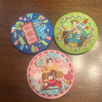 디즈니 자수 캔뱃지 3개 세트