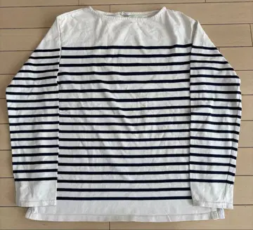 UES 웨스 긴팔 티셔츠 보더 ML 네이비 화이트