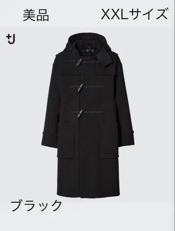 [ +J ] UNIQLO x 질 샌더 오버 사이즈 더플 코트 블랙 XXL