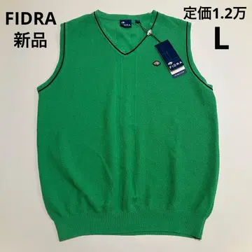 G280 새상품 피드라 니트 베스트 골프 그린 남성용 L 경량