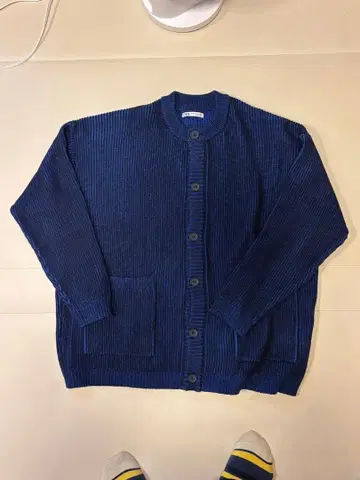 ZARA 네이비 리브 가디건 S/M