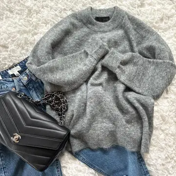 미사용 이번 시즌 구매 ZARA 니트 그레이