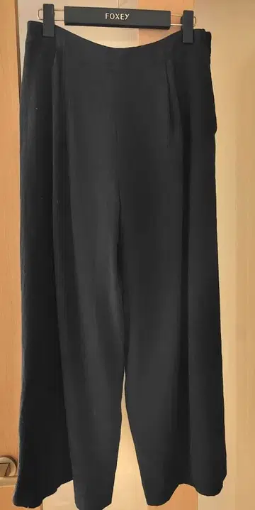 FOXEY 와이드 팬츠 40 리치 그레이