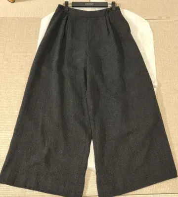 FOXEY 와이드 팬츠 40 리치 그레이