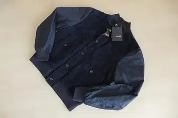 새상품 무레르 가죽 콤비 발스타형 드라이빙 자켓 블루종