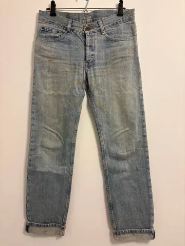 TSUMORI CHISATO 스트레이트 데님 라이트 블루