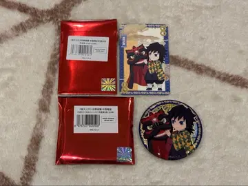 귀멸의 칼날 중국 한정판 비유 캔뱃지 카드 세트 토미오카 기유