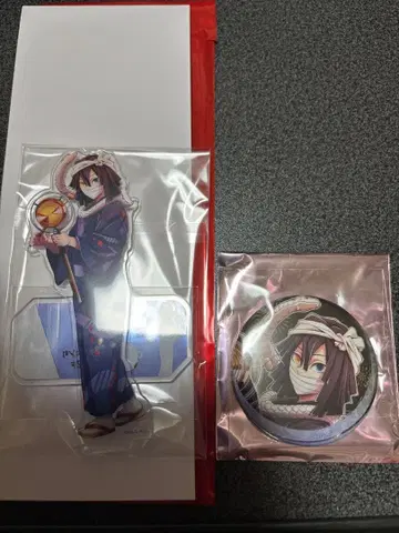 귀멸의 칼날 아와오도리 이쿠로 오바나이 아크릴 스탠드(아크스타) 캔뱃지