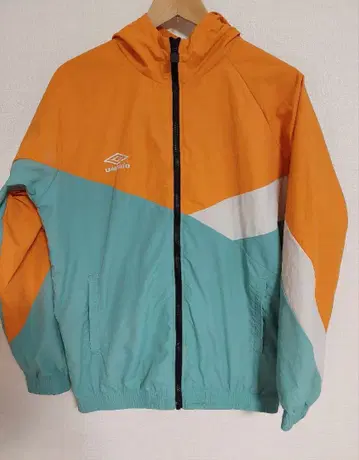Umbro 나일론 자켓 오렌지/터콰이즈