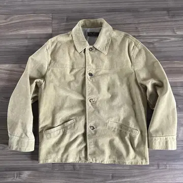 스웨이드 카 코트 빈티지 구제 의류 OVY