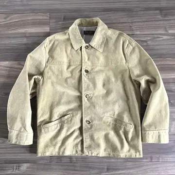 스웨이드 카 코트 빈티지 구제 의류