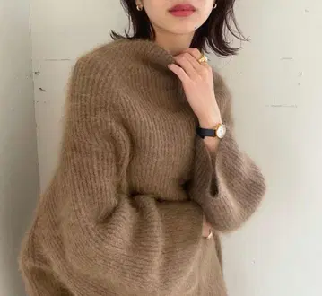 프레이 아이디 롱 니트 퍼플