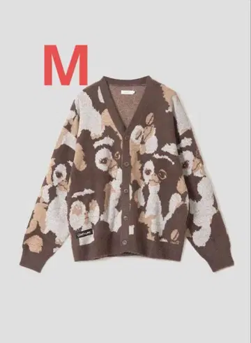 오늘 발송 M 허니패턴 V넥 가디건 그라니프 그렘린