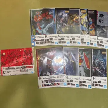 건담 제일복권 클리어 파일 10종 타월 세트