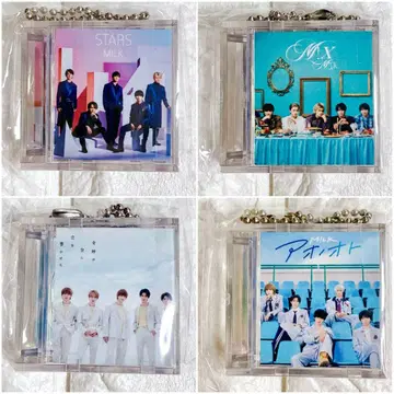 [미개봉] [4점] M!LK 사쿠라 스테이지 캡슐 토이 미니 재킷 키링