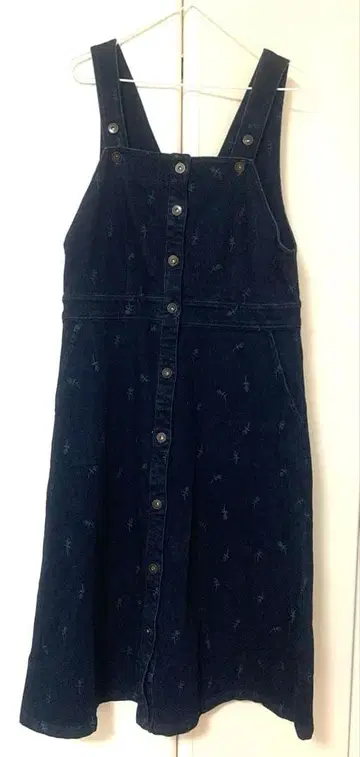 호코모모라 데님 오버롤 스커트