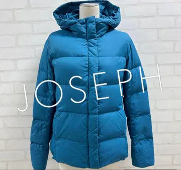 새상품급 JOSEPH 후드 부착 다운 자켓 블루 온워드